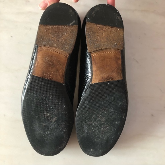 GUCCI patent Italian leather loafer flats - size 39 - Picture 5 of 10